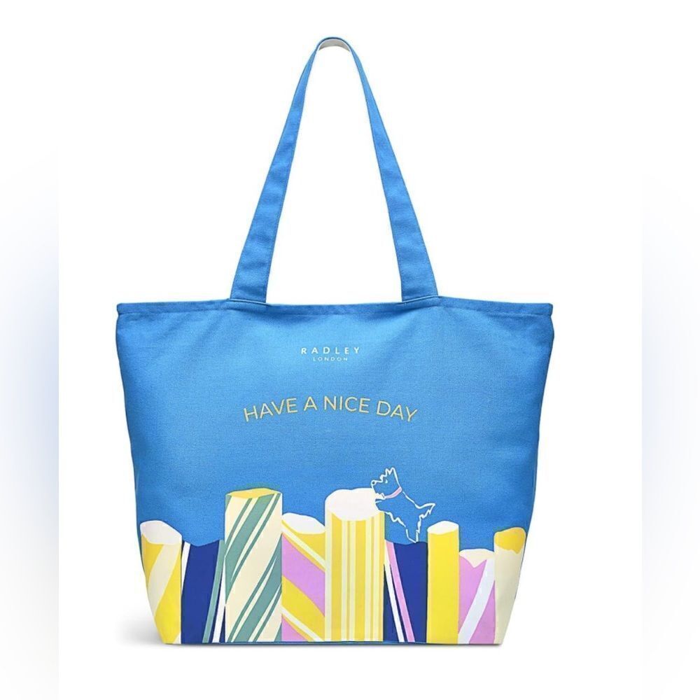 RADLEY London Rock Climbing - Responsible - Large Ziptop Canvas Tote Bag